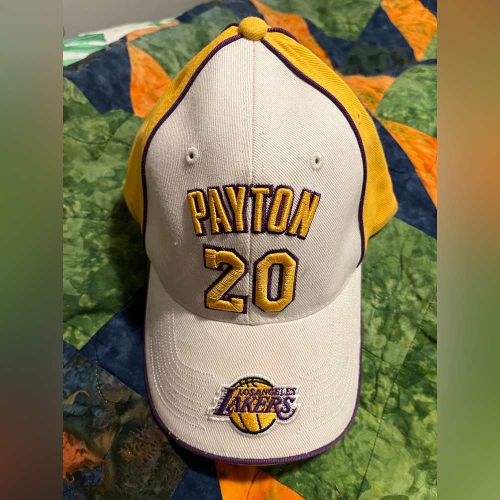 Gary Payton- Laker hat- Velcro closure NWT